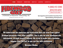 Tablet Screenshot of firewoodguyofpa.com